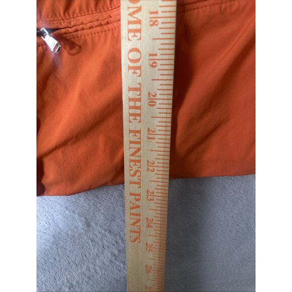 Lauren Ralph Lauren Women’s Medium Orange Utility Jacket Zip Snap Front - Picture 7 of 10